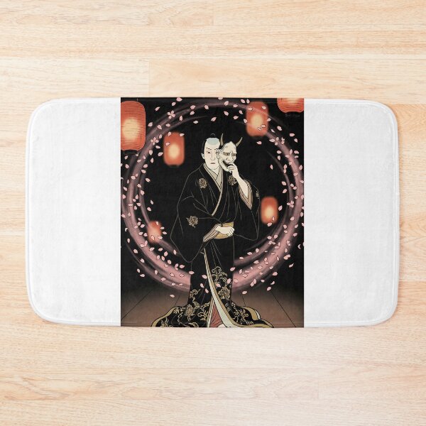 Item preview, Hannya Mask Actor in Cherry Blossom Night designed and sold by TokyoUkiyoHouse.