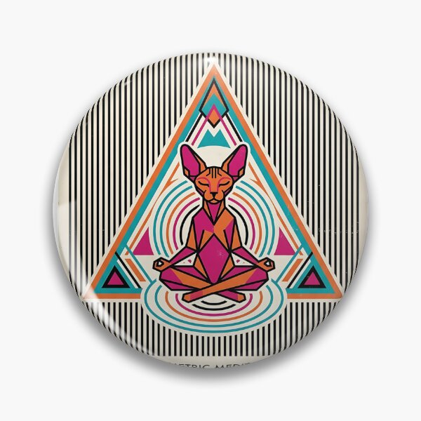 Item preview, Sphynx Cat Pyramid Swiss Poster designed and sold by PictoVibe.
