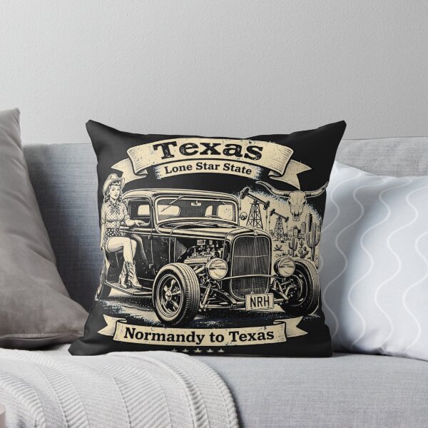 Item preview, Texas Lone Star State T-Shirt - Normandy to Texas designed and sold by Normandy Road Heritage™ - Vintage Garage Art.
