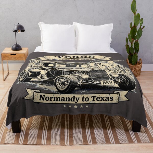 Item preview, Texas Lone Star State T-Shirt - Normandy to Texas designed and sold by Normandy Road Heritage™ - Vintage Garage Art.
