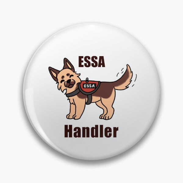 Item preview, Emotional Support Stuffed Animal Handler ~ German Shepherd designed and sold by ESSA Zone.