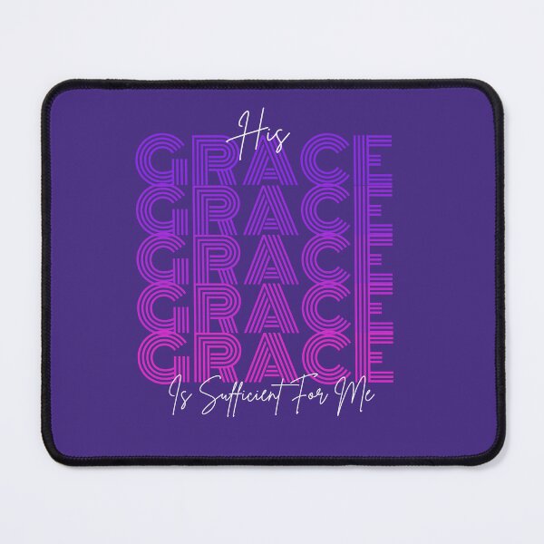 Item preview, HIs Grace Is Sufficient For Me - JSpirituality Motivational Quotes - Father'S Day Gift Ideas- Purple designed and sold by Doiemacreations.