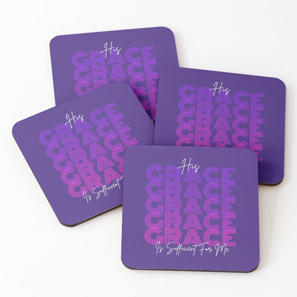 Item preview, HIs Grace Is Sufficient For Me - JSpirituality Motivational Quotes  - Father'S Day Gift Ideas- Purple designed and sold by Doiemacreations.