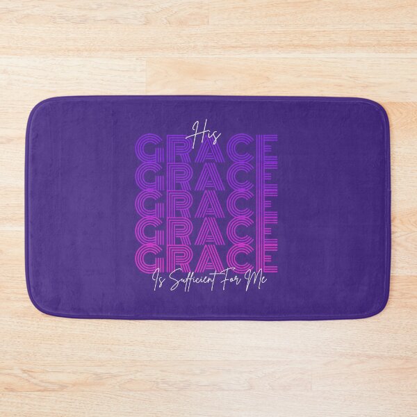 Item preview, HIs Grace Is Sufficient For Me - JSpirituality Motivational Quotes  - Father'S Day Gift Ideas- Purple designed and sold by Doiemacreations.
