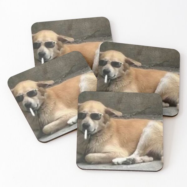 Item preview, A cool dog wearing sunglasses and holding a cigarette in its mouth designed and sold by Innercosmic.