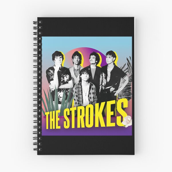 Item preview, The Strokes Indie Rock Band Retro Sunset Floral Vintage designed and sold by StuartMooreArt.