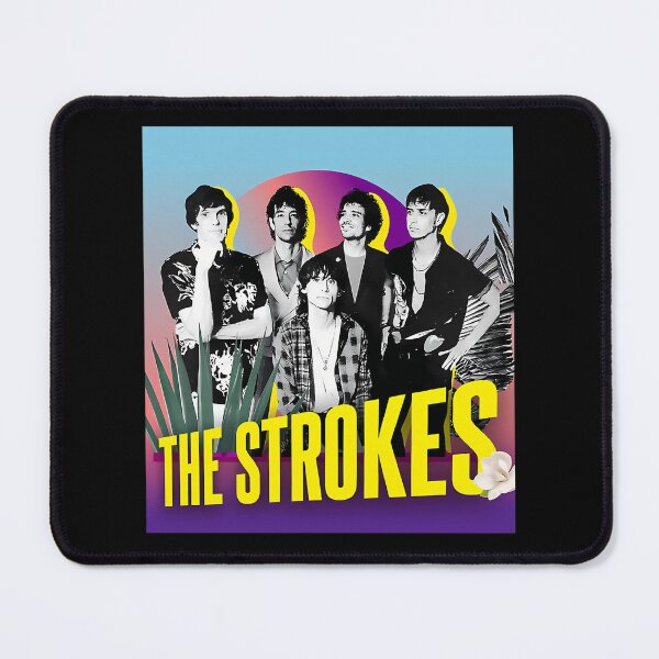 Item preview, The Strokes Indie Rock Band Retro Sunset Floral Vintage designed and sold by StuartMooreArt.