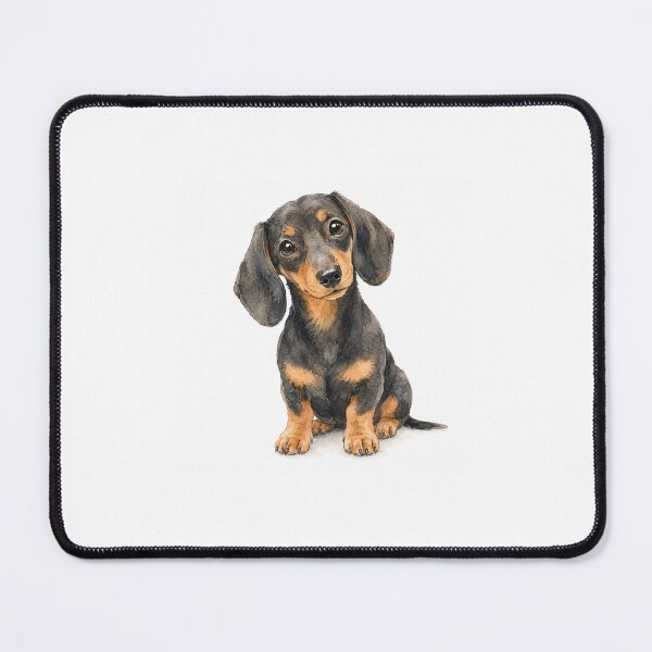 Item preview, Watercolour Dachshund Puppy designed and sold by TessDoesStuff.
