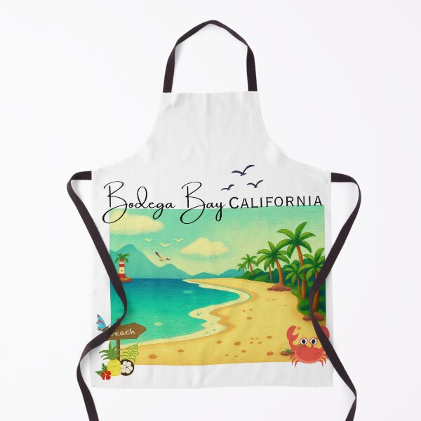 Item preview, Bodega Bay California Vintage Painted Coastal Art | Beach Vacation Souvenir designed and sold by DonnaRaine.