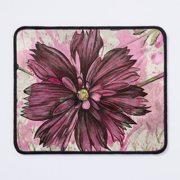 Item preview, Cranberry Double Cosmos Flower designed and sold by Acadianpurls.