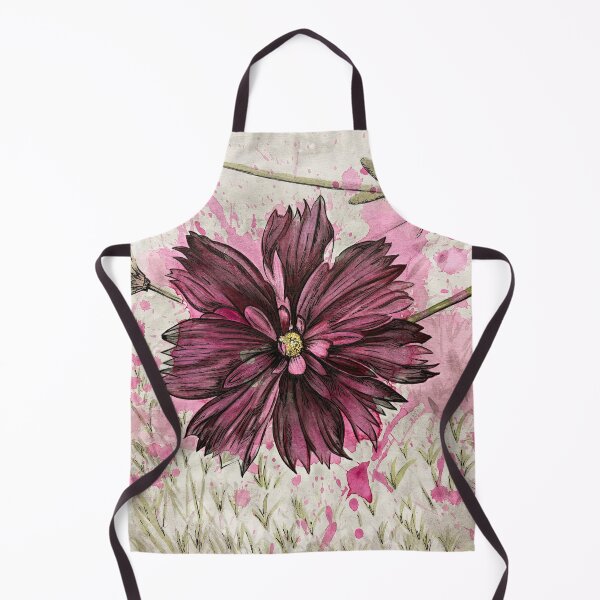Item preview, Cranberry Double Cosmos Flower designed and sold by Acadianpurls.