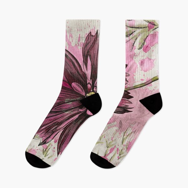 Item preview, Cranberry Double Cosmos Flower designed and sold by Acadianpurls.