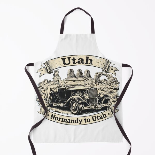 Item preview, Utah Route 66 T-Shirt - Normandy to Utah designed and sold by Normandy Road Heritage™ - Vintage Garage Art.