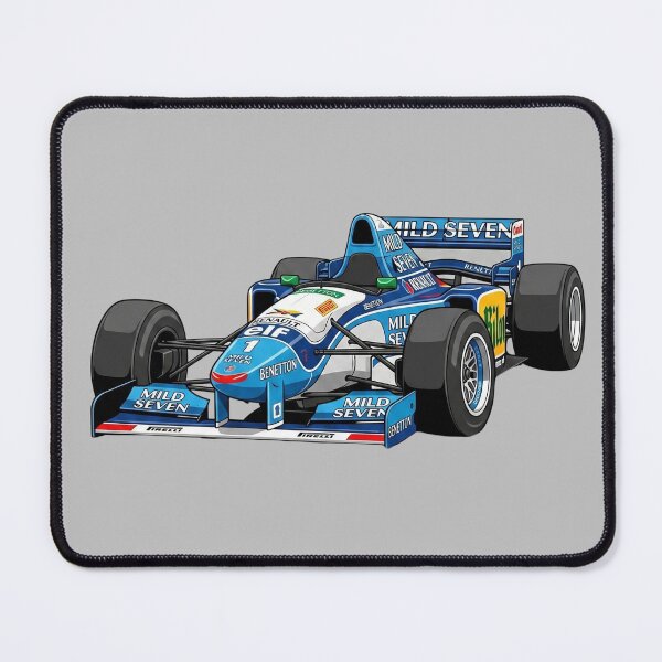 Item preview, 1995 Benetton B195 Renault Schumacher World Champion F1 Racing Car Illustration designed and sold by Motorline44.