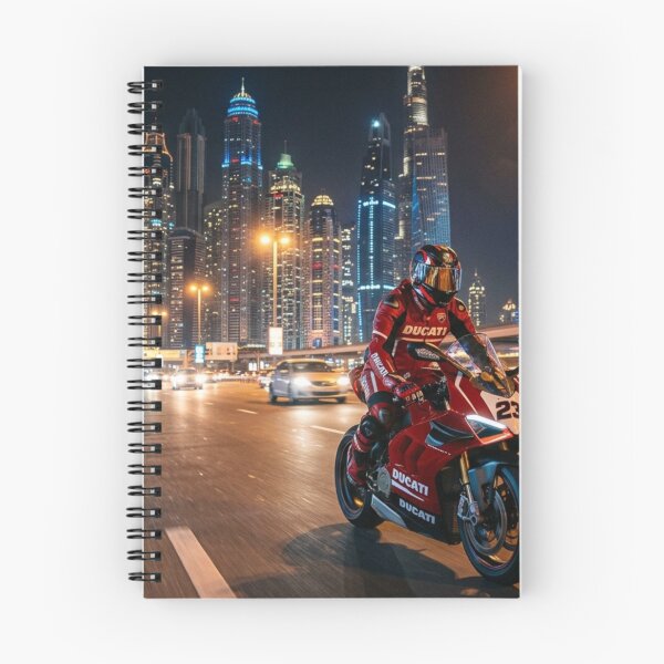 Item preview, Ducati Panigale Dubai Skyline Night Ride | Superbike Aesthetic designed and sold by AkilaCreations .
