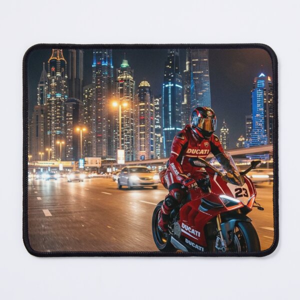 Item preview, Ducati Panigale Dubai Skyline Night Ride | Superbike Aesthetic designed and sold by AkilaCreations .
