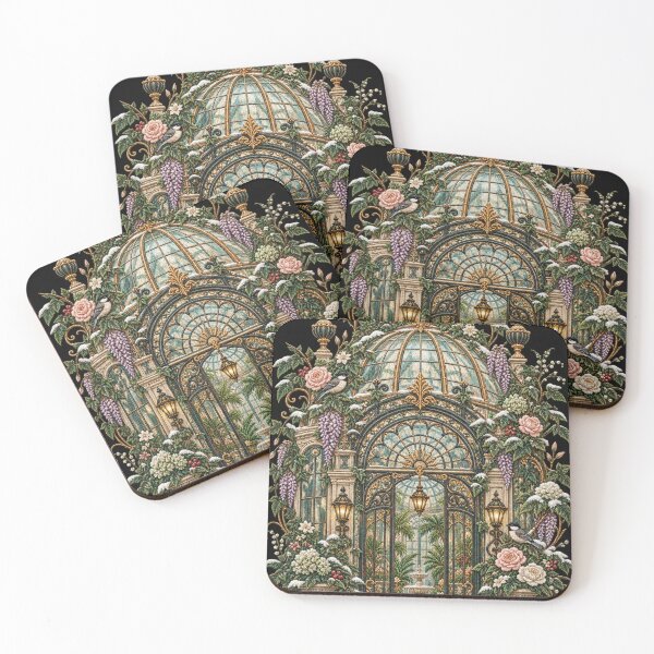 Item preview, Victorian Conservatory – Winter Garden Botanical Greenhouse Art designed and sold by Emoji Emblems.