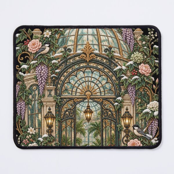 Item preview, Victorian Conservatory – Winter Garden Botanical Greenhouse Art designed and sold by Emoji Emblems.