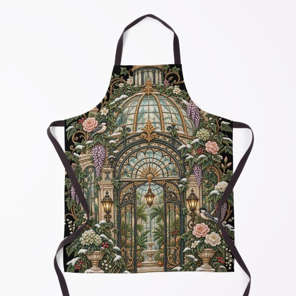 Item preview, Victorian Conservatory – Winter Garden Botanical Greenhouse Art designed and sold by Emoji Emblems.