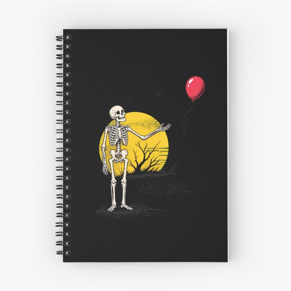 Item preview, Skeleton Balloon Well Shit Funny Dark Humor designed and sold by leocreatives.