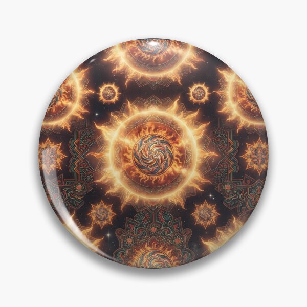Item preview, Cosmic Dancheong Sun: Korean Traditional Seamless Pattern (Non-Overlap) designed and sold by SOOstudio73.