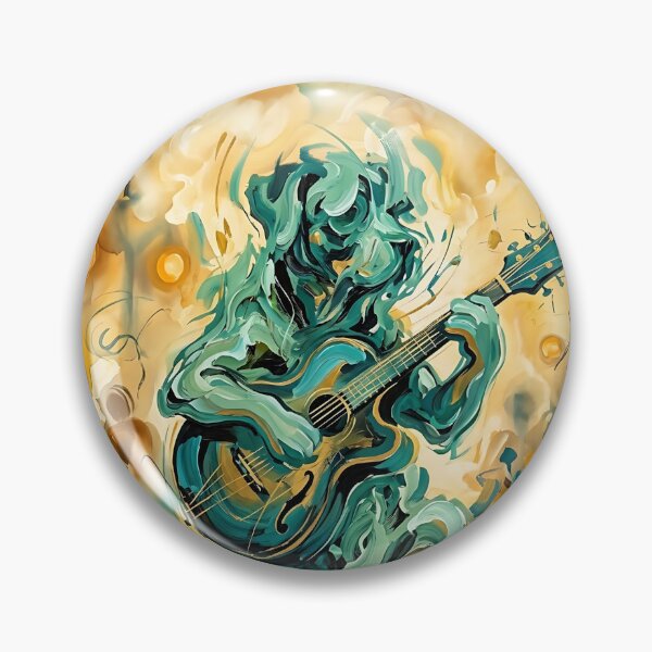 Item preview, Rottweiler Jazz Guitar Abstract Painting designed and sold by PictoVibe.