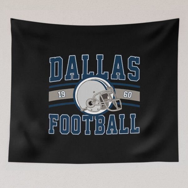 Item preview, Dallas Est 1960 Football Helmet Script Stripe Graphic designed and sold by PaulClay18694.