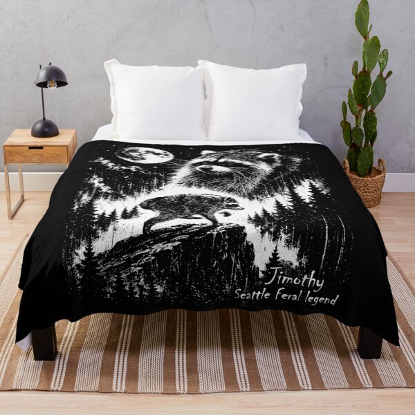 Item preview, Vintage Jimothy Raccoon Seattle Feral Legend Retro Moon Wildlife designed and sold by Harmontal.