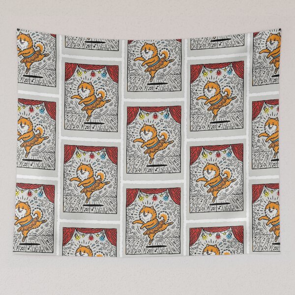 Item preview, Pomeranian Ballet Pop Art designed and sold by PictoVibe.