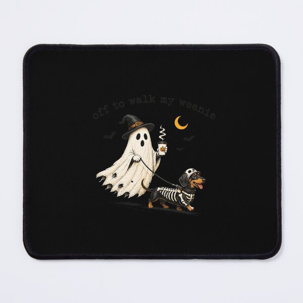 Item preview, Halloween Ghost Walking Dachshund Weenie Coffee Funny designed and sold by leocreatives.