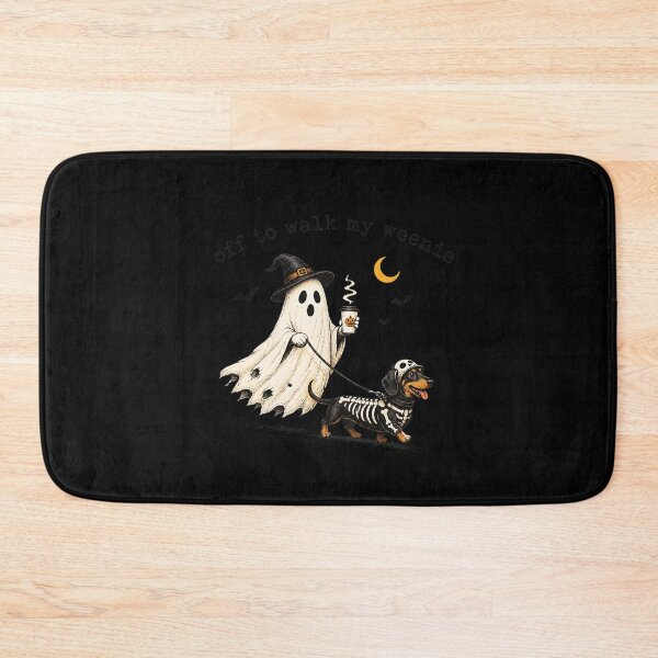 Item preview, Halloween Ghost Walking Dachshund Weenie Coffee Funny designed and sold by leocreatives.