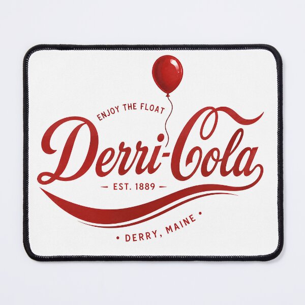 Item preview, Derri-Cola Vintage Soda Logo | Derry Maine Retro Soft Drink | Red Balloon Horror Design designed and sold by Extravanganzza.