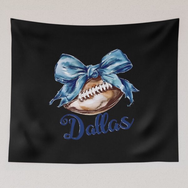 Item preview, Dallas Football Blue Bow Watercolor Sports Graphic designed and sold by JacobPerr97926.
