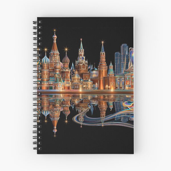 Item preview, Vibrant Cityscape Reflection Ornate Moscow Night Skyline  designed and sold by Rocky Mountain Artistry.