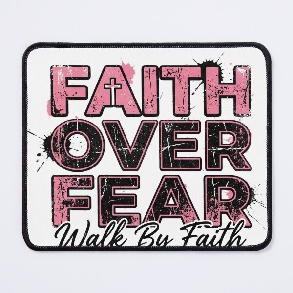 Item preview, Faith Over Fear Walk By Faith Christian T-Shirt Design designed and sold by larbimalki.