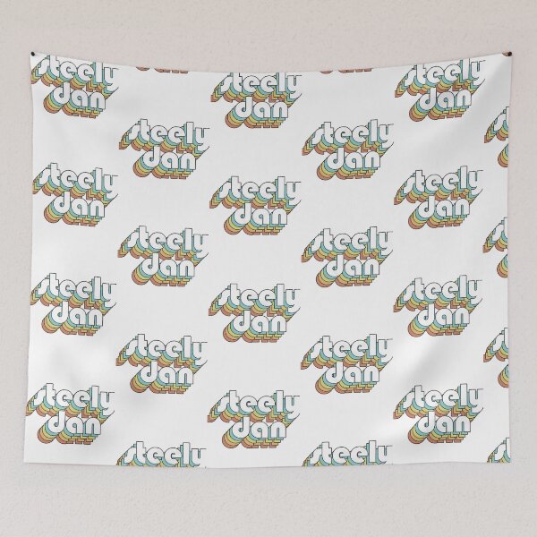 Item preview, Steely Dan Band Retro Vintage Faded 70s Rainbow Font designed and sold by StuartMooreArt.
