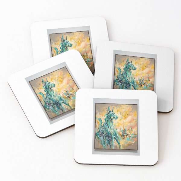 Item preview, Doberman Skyline Guardian Abstract Art designed and sold by PictoVibe.