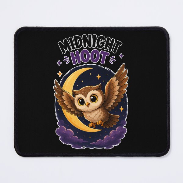 Item preview, Midnight Hoot – Cute Halloween Owl Flying Under the Moon designed and sold by bkeer abobkr.