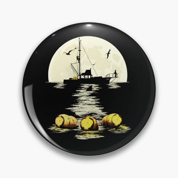 Item preview, Ocean Fishing Boat Shark Encounter Moonlight designed and sold by viperfiish.
