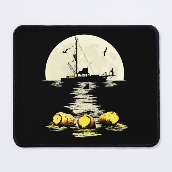 Item preview, Ocean Fishing Boat Shark Encounter Moonlight designed and sold by viperfiish.