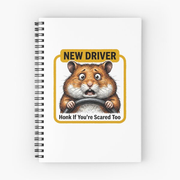 Item preview, Scared Hamster New Driver designed and sold by Roy & Tiffany.