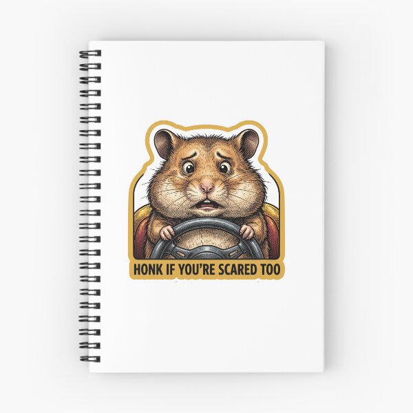 Item preview, Honk Scared Hamster Driver designed and sold by Roy & Tiffany.
