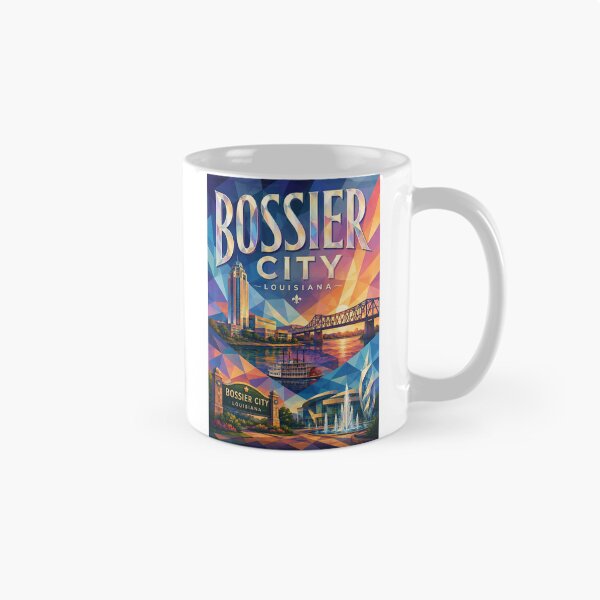 Item preview, Bossier City Louisiana Red River Skyline and Shreveport Bossier Bridge designed and sold by Aryabek.