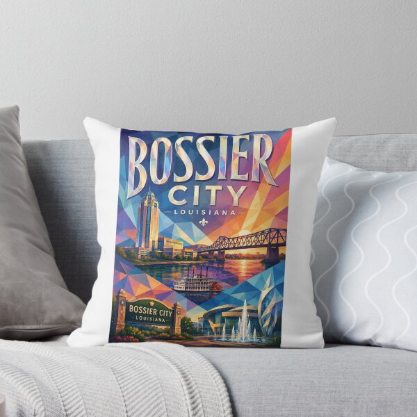 Item preview, Bossier City Louisiana Red River Skyline and Shreveport Bossier Bridge designed and sold by Aryabek.