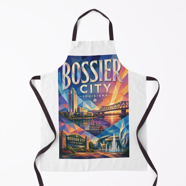 Item preview, Bossier City Louisiana Red River Skyline and Shreveport Bossier Bridge designed and sold by Aryabek.