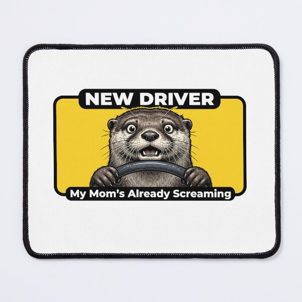 Item preview, Mom Screaming Driver Otter designed and sold by Roy & Tiffany.