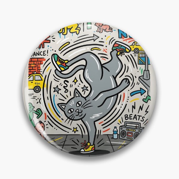 Artikelvorschau, Russisch Blau Breakdance Pop Art entworfen und verkauft von PictoVibe.
