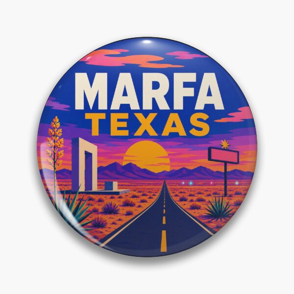 Item preview, Retro Marfa Texas Desert Sunset designed and sold by SimplyJasper.