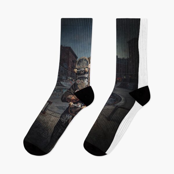 Item preview, Inner City Skateboarder Portrait American Realism Art designed and sold by Home Decor Art.