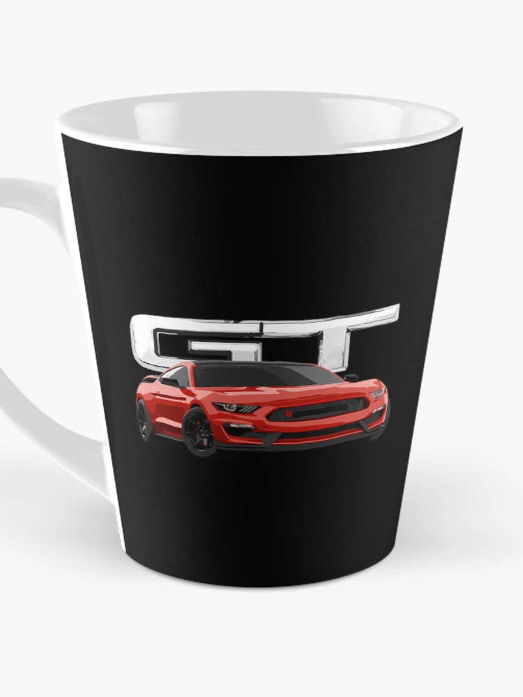 Thumbnail 3 of 4, Coffee Mug, Red Performance Fastback Large Block Lettering Background designed and sold by MW7Creation.